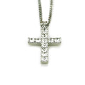 Hip Hop Necklace Unisex Cross Pendant Necklace Flat Chain Choker Stylish Necklace Elegant Chain Necklace