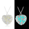Heart Pendant Necklace Hollow Diamond Constellation Necklace Pendant Luminous Necklace