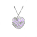 Heart Pendant Necklace Hollow Diamond Constellation Necklace Pendant Luminous Necklace