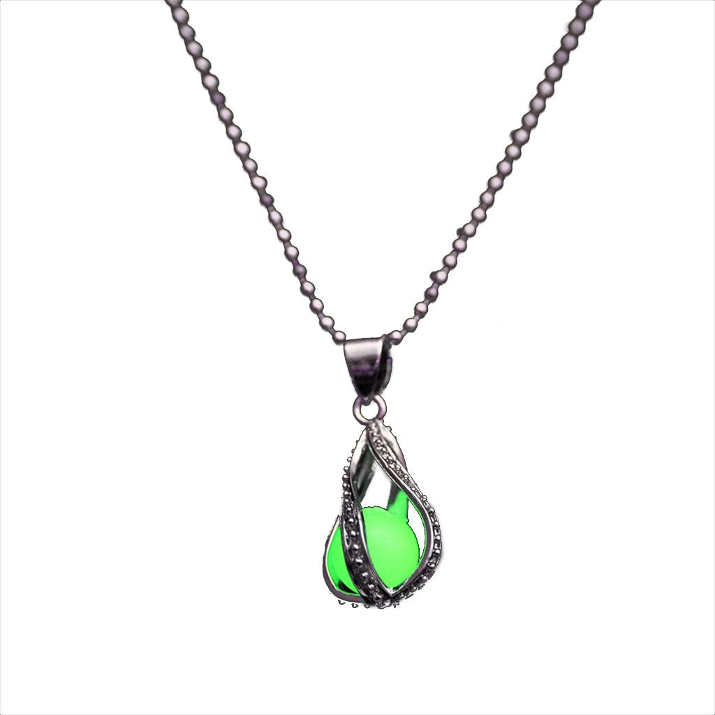Water Droplets Pendant Necklace Hollow Constellation Necklace Pendant Luminous Necklac